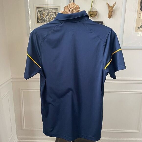 Nike Jumpman Dri Fit University of Michigan Polo Golf Shirt Blue S - Picture 6 of 8